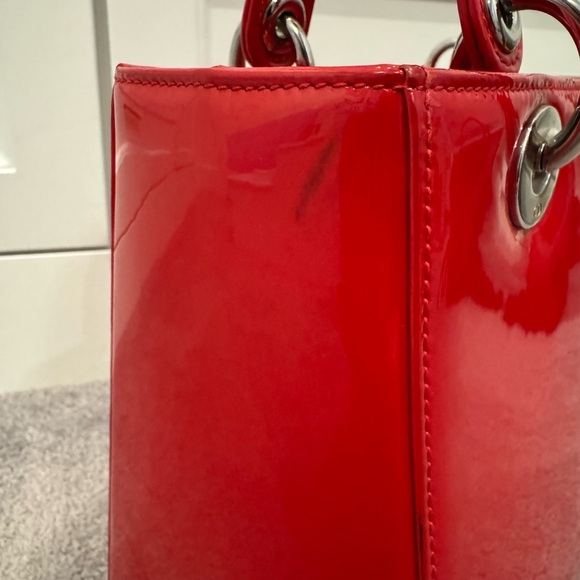 Authentic - Lady Dior Leather - Limited Edition - MEDIUM SIZE Handbag - Picture 6 of 16